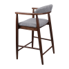 Scaun Bar Midas Light Grey (SD207-6) + WALNUT 5544