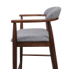 Scaun Bar Midas Light Grey (SD207-6) + WALNUT 5544