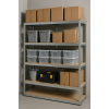 Raft metalic de depozitare Nex Budget 1800x900x400 mm, 5 rafturi MDF, galvanizat Raft metalic de depozitare Nex Budget 1800x900x400 mm, 5 rafturi MDF, galvanizat
