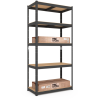 Raft metalic de depozitare Nex Budget 1800x900x400 mm, 5 rafturi MDF, antracit Raft metalic de depozitare Nex Budget 1800x900x400 mm, 5 rafturi MDF, antracit