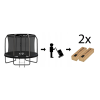 Trambulina de gradina pentru copii THUNDER INSIDE ELITE 10FT (305cm) Black