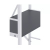 Raft metalic Nex Loft 900x800x400 mm, 3 rafturi, PAL, White/ Anthracite