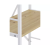 Стеллаж Nex Loft 1100x600x240 мм, 4 полки, ЛДСП, Белый / Дуб Артизан Стеллаж Nex Loft 1100x600x240 мм, 4 полки, ЛДСП, Белый / Дуб Артизан