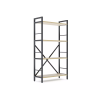 Стеллаж Nex Loft 1100x600x240 мм, 4 полки, ЛДСП, Антрацит / Дуб Артизан Стеллаж Nex Loft 1100x600x240 мм, 4 полки, ЛДСП, Антрацит / Дуб Артизан