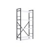 Стеллаж Nex Loft 1100x600x240 мм, 4 полки, ЛДСП, Антрацит / Белоснежный