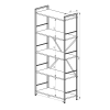 Стеллаж Nex Loft 1700x800x350 мм, 5 полок, ЛДСП, Белый / Дуб Артизан Стеллаж Nex Loft 1700x800x350 мм, 5 полок, ЛДСП, Белый / Дуб Артизан