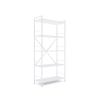 Raft metalic Nex Loft 1700x800x350 mm, 5 rafturi, PAL, White/ White snow