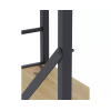 Стеллаж Nex Loft 1800x600x240 мм, 6 полок, ЛДСП, Антрацит / Дуб Артизан Стеллаж Nex Loft 1800x600x240 мм, 6 полок, ЛДСП, Антрацит / Дуб Артизан