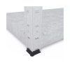 Raft metalic de depozitare Nex Budget 1600x800x400 mm, 4 rafturi metal, galvanizat
