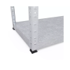 Raft metalic de depozitare Nex Budget 1600x800x400 mm, 4 rafturi metal, galvanizat