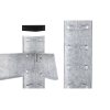 Raft metalic de depozitare Nex Budget 1600x800x400 mm, 4 rafturi metal, galvanizat