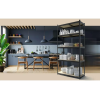 Raft metalic de depozitare Nex Budget 1800x600x400 mm, 5 rafturi MDF, antracit