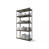 Raft metalic de depozitare Nex Budget 1800x600x400 mm, 5 rafturi MDF, antracit