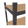 Raft metalic de depozitare Nex Budget 1800x600x400 mm, 5 rafturi MDF, antracit