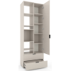 Шкаф с распашными дверями Nex Home A001L, 800x420x2300 мм, Cashmere