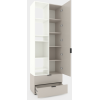 Шкаф с распашными дверями Nex Home A001L, 800x420x2300 мм, White Snow/Cashmere