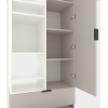 Шкаф с распашными дверями Nex Home A001L, 800x420x2300 мм, White Snow/Cashmere