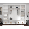 Шкаф-купе Nex Home, PAL, Белый 280x60x240 см
