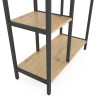 Стеллаж Nex Loft Cascade 1090x700x300 мм, 5 полок, ЛДСП, Антрацит / Дуб Артизан Стеллаж Nex Loft Cascade 1090x700x300 мм, 5 полок, ЛДСП, Антрацит / Дуб Артизан