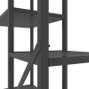 Стеллаж Nex Loft Cascade 1090x700x300 мм, 5 полок, ЛДСП, Антрацит / Антрацит Стеллаж Nex Loft Cascade 1090x700x300 мм, 5 полок, ЛДСП, Антрацит / Антрацит