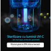 Очиститель воздуха Evoair YuvoSpin, УФ-лампа (UV-C), Фильтр 3в1 True HEPA, Активный уголь, Белый Очиститель воздуха Evoair YuvoSpin, УФ-лампа (UV-C), Фильтр 3в1 True HEPA, Активный уголь, Белый