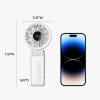 Ventilator portabil de mina JISULIFE 7, autonomie 2.5-13h, baterie 3600mAh, 5 viteze, Roz