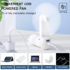 Ventilator portabil de mina JISULIFE F8 Plus, autonomie 11-46h, baterie 4500mAh, 3 viteze, Roz Ventilator portabil de mina JISULIFE F8 Plus, autonomie 11-46h, baterie 4500mAh, 3 viteze, Roz