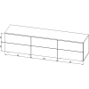 Comoda TV Nex Home A023, 1800x420x490 mm, PAL, Cashmere, NX-00000224 Comoda TV Nex Home A023, 1800x420x490 mm, PAL, Cashmere, NX-00000224