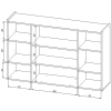 Комод Nex Home B020, 1400x350x920 мм, PAL, Cashmere/Древесина Artisan Oak, NX-00000235 Комод Nex Home B020, 1400x350x920 мм, PAL, Cashmere/Древесина Artisan Oak, NX-00000235