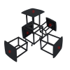 Cub Transformer 5 scaune in 1 Nex Home N7, Gri Cub Transformer 5 scaune in 1 Nex Home N7, Gri