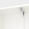 Dulap cu usi batante Nex Home A015R, 1200x420x2300 mm, White Snow-Anthracite