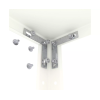 Raft metalic de depozitare cu suruburi Nex REK 1500x750x300 mm, 4 rafturi metal, white Raft metalic de depozitare cu suruburi Nex REK 1500x750x300 mm, 4 rafturi metal, white