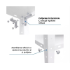 Raft metalic de depozitare cu suruburi Nex REK 1500x750x300 mm, 4 rafturi metal, white Raft metalic de depozitare cu suruburi Nex REK 1500x750x300 mm, 4 rafturi metal, white