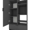 Dulap cu usi batante Nex Home A001R, 800x420x2300 mm, PAL Anthracit