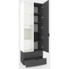 Шкаф с распашными дверями Nex Home A001L, 800x420x2300 мм, White Snow/Anthracite Шкаф с распашными дверями Nex Home A001L, 800x420x2300 мм, White Snow/Anthracite