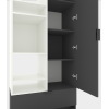 Шкаф с распашными дверями Nex Home A001L, 800x420x2300 мм, White Snow/Anthracite Шкаф с распашными дверями Nex Home A001L, 800x420x2300 мм, White Snow/Anthracite