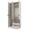 Dulap cu usi batante Nex Home A002R, 1000x420x2300 mm, Cashmere Dulap cu usi batante Nex Home A002R, 1000x420x2300 mm, Cashmere