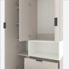 Dulap cu usi batante Nex Home A002R, 1000x420x2300 mm, Cashmere/White Snow Dulap cu usi batante Nex Home A002R, 1000x420x2300 mm, Cashmere/White Snow