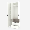 Dulap cu usi batante Nex Home A002R, 1000x420x2300 mm, White Snow/Cashmere Dulap cu usi batante Nex Home A002R, 1000x420x2300 mm, White Snow/Cashmere