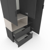 Dulap cu usi batante Nex Home A002L, 1000x420x2300 mm, Anthracit/Cashmere Dulap cu usi batante Nex Home A002L, 1000x420x2300 mm, Anthracit/Cashmere