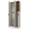 Dulap cu usi batante Nex Home A003R, 900x420x2300 mm, Cashmere/Oak Artisan Dulap cu usi batante Nex Home A003R, 900x420x2300 mm, Cashmere/Oak Artisan