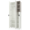 Шкаф с распашными дверцами Nex Home A003R, 900x420x2300 мм, White Snow/Cashmere