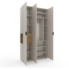Dulap cu usi batante Nex Home A015L, 1200x420x2300 mm, Cashmere/Oak Artisan Dulap cu usi batante Nex Home A015L, 1200x420x2300 mm, Cashmere/Oak Artisan