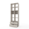 Dulap pentru documente Nex Home A033, 800x420x2300 mm, PAL, Cashmere