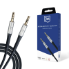 Cablul audio 3MK, Aluminiu/Silicon, 2xmini Jack 3.5 mm, 1 m, Negru Cablul audio 3MK, Aluminiu/Silicon, 2xmini Jack 3.5 mm, 1 m, Negru