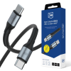 Cablu Type-C - Type-C, 20V/3.0A/60W/PD3.0/QC3.0, 2.0m, 3mk N-SERIES Alb Cablu Type-C - Type-C, 20V/3.0A/60W/PD3.0/QC3.0, 2.0m, 3mk N-SERIES Alb