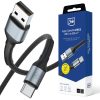 Cablu USB - Tip-C, 9V/2.0A/18W/QC3.0, 1.0m, 3mk N-SERIES Negru Cablu USB - Tip-C, 9V/2.0A/18W/QC3.0, 1.0m, 3mk N-SERIES Negru