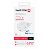 Универсальное Домашнее Зарядное Устройство SWISSTEN GaN 1x USB-C 65W PD Белое Универсальное Домашнее Зарядное Устройство SWISSTEN GaN 1x USB-C 65W PD Белое