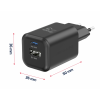 Универсальное домашнее зарядное устройство SWISSTEN GaN 1x USB-C 45W PD + 1x USB-A 18W QC Черное Универсальное домашнее зарядное устройство SWISSTEN GaN 1x USB-C 45W PD + 1x USB-A 18W QC Черное