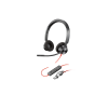 Casti HP Poly Blackwire 3320 Stereo USB-C Headset +USB-C/A Adapter Casti HP Poly Blackwire 3320 Stereo USB-C Headset +USB-C/A Adapter